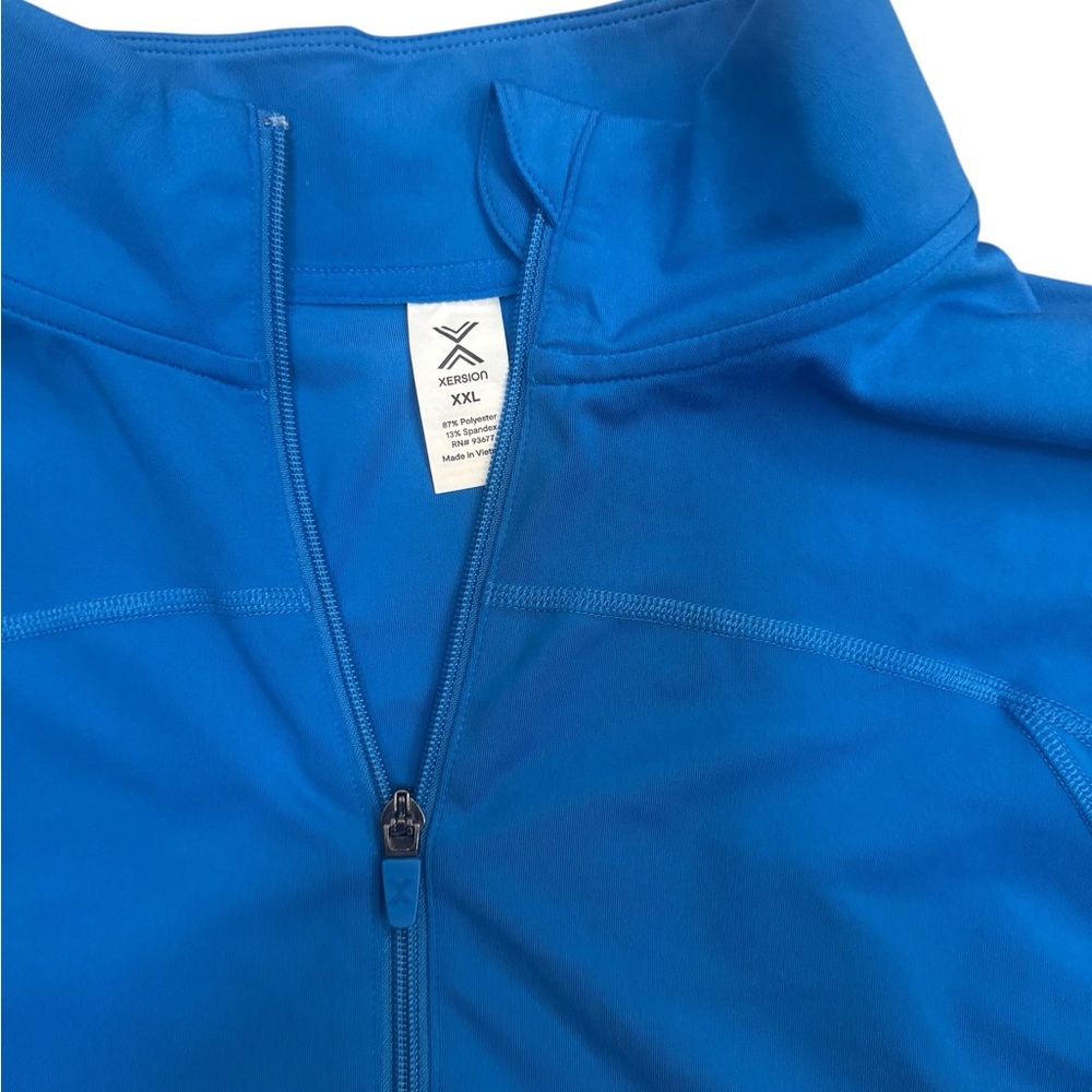 Xersion Athletic Zip Performance Jacket Bright Bl… - image 2